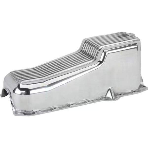 Polished Alloy 1986 Up SBC Vortec Engine Oil Pan RH Dipstick
