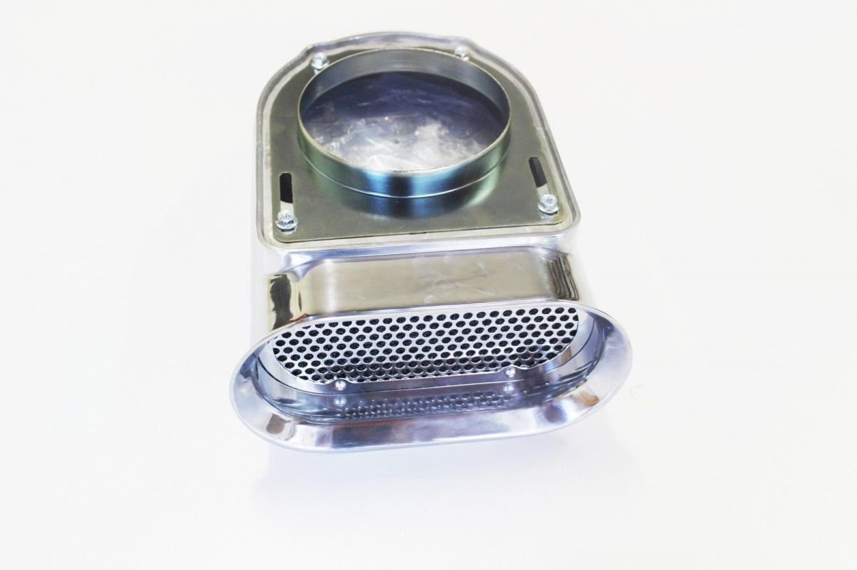 HILBORN STYLE AIR SCOOP POLISHED ALLOY SMOOTH TOP AND FILTER