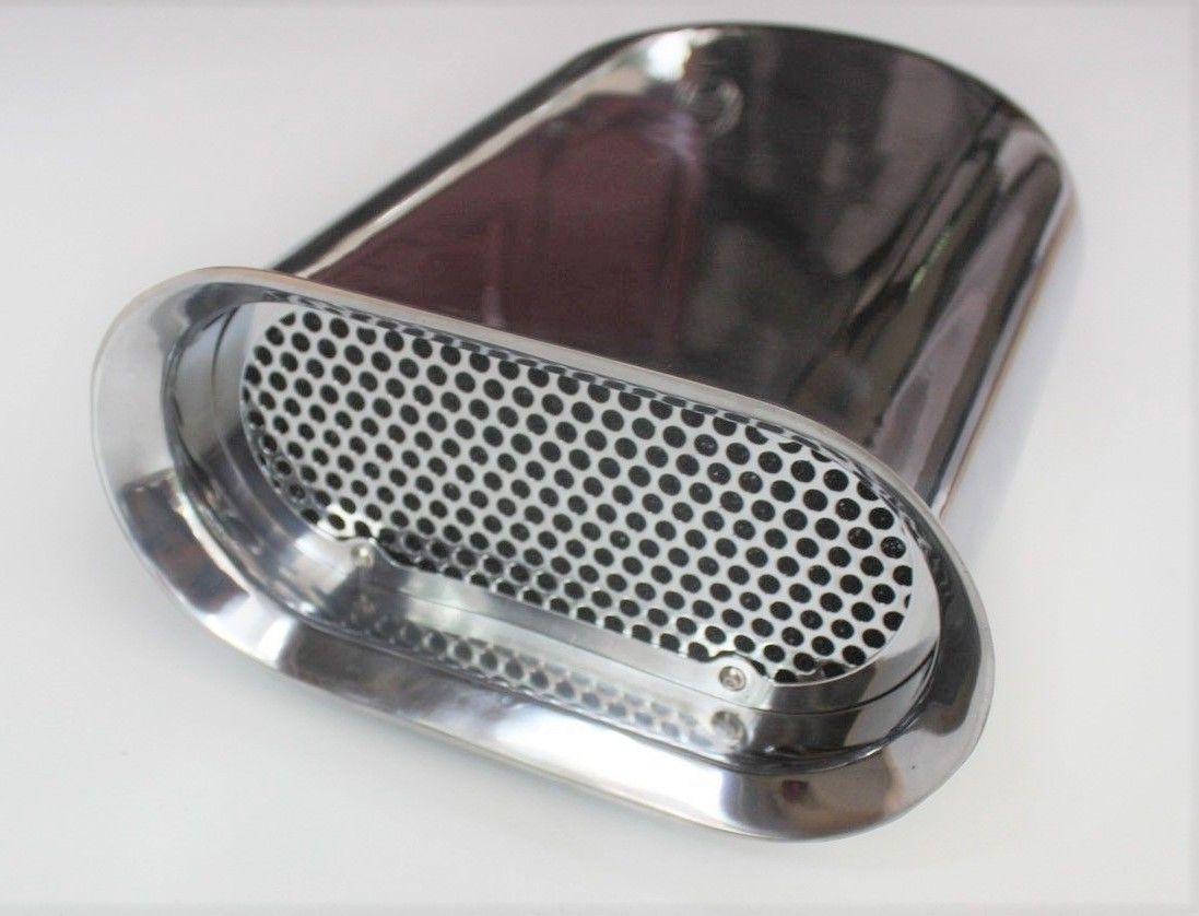 HILBORN STYLE AIR SCOOP POLISHED ALLOY SMOOTH TOP AND FILTER