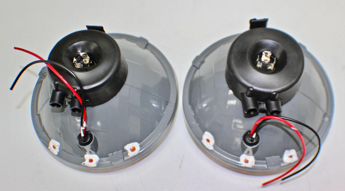 7 INCH H4 HEADLIGHTS SEMISEALED with INDICATOR LENS PAIR