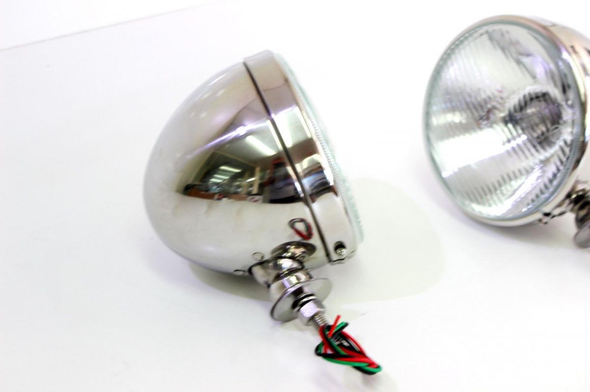 HOT ROD 7 INCH DIETZ CHROME HEAD LIGHTS
