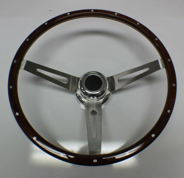 GM MUSCLE CAR WOOD GRAIN STEERING WHEEL 15